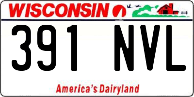 WI license plate 391NVL