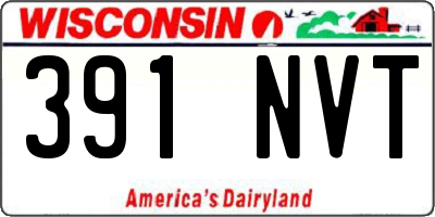 WI license plate 391NVT