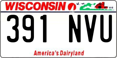 WI license plate 391NVU