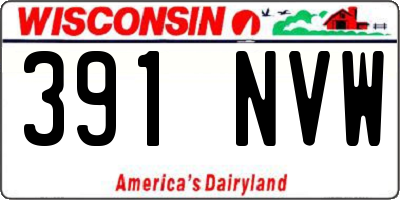 WI license plate 391NVW