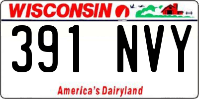WI license plate 391NVY