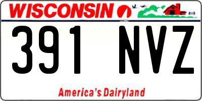 WI license plate 391NVZ