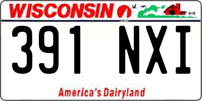 WI license plate 391NXI
