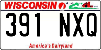 WI license plate 391NXQ