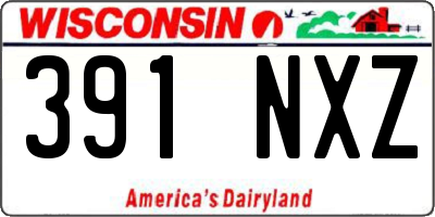 WI license plate 391NXZ