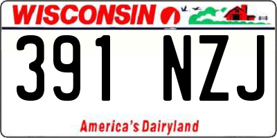 WI license plate 391NZJ