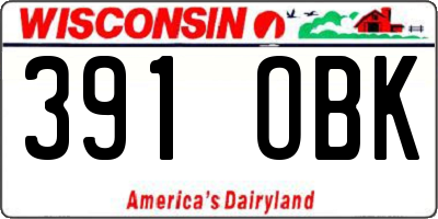 WI license plate 391OBK