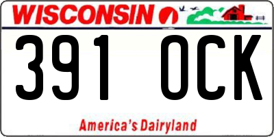 WI license plate 391OCK