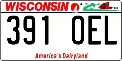 WI license plate 391OEL