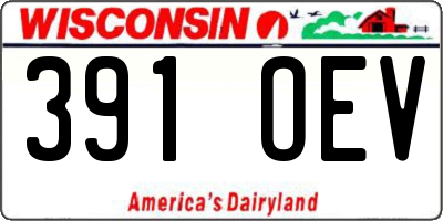 WI license plate 391OEV