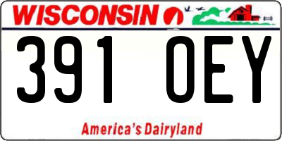 WI license plate 391OEY