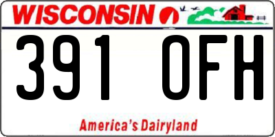 WI license plate 391OFH