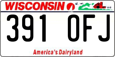 WI license plate 391OFJ