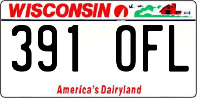 WI license plate 391OFL