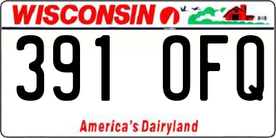 WI license plate 391OFQ
