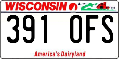 WI license plate 391OFS