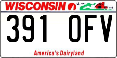 WI license plate 391OFV