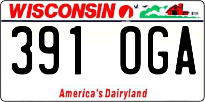 WI license plate 391OGA