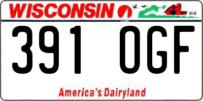 WI license plate 391OGF