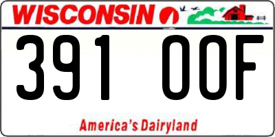 WI license plate 391OOF
