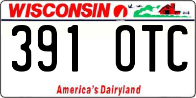 WI license plate 391OTC