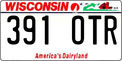 WI license plate 391OTR