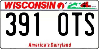 WI license plate 391OTS
