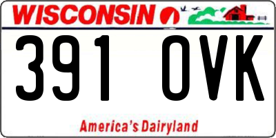 WI license plate 391OVK