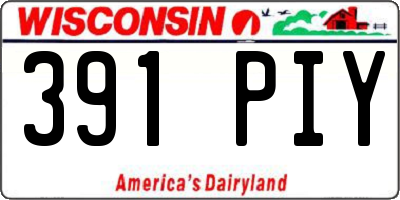 WI license plate 391PIY