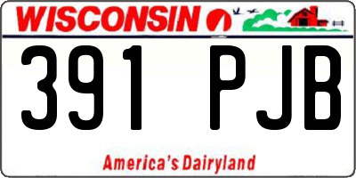 WI license plate 391PJB