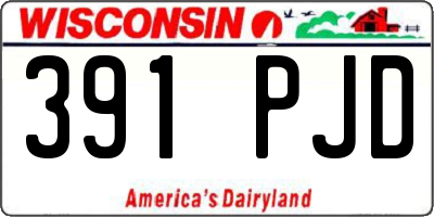 WI license plate 391PJD