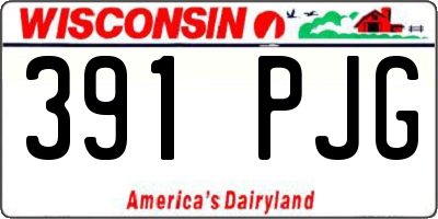 WI license plate 391PJG