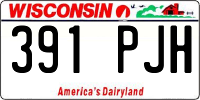 WI license plate 391PJH