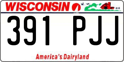 WI license plate 391PJJ