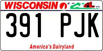 WI license plate 391PJK