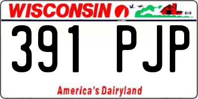WI license plate 391PJP