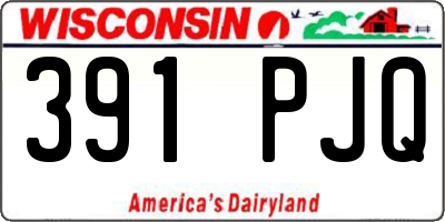 WI license plate 391PJQ