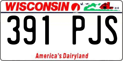 WI license plate 391PJS