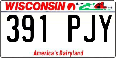 WI license plate 391PJY