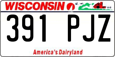 WI license plate 391PJZ