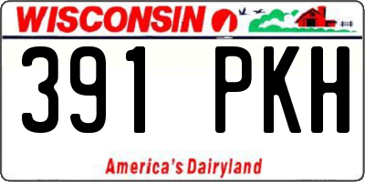 WI license plate 391PKH