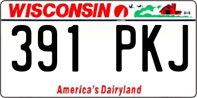 WI license plate 391PKJ