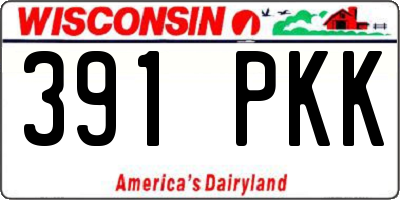 WI license plate 391PKK