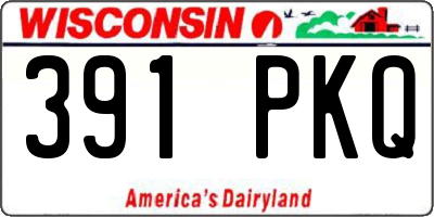 WI license plate 391PKQ