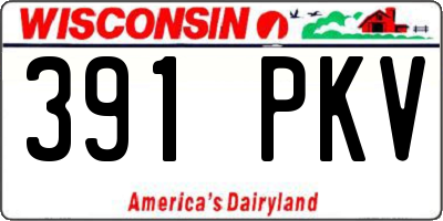 WI license plate 391PKV