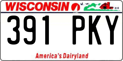 WI license plate 391PKY