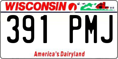 WI license plate 391PMJ