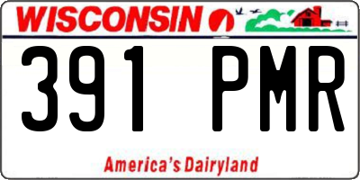 WI license plate 391PMR