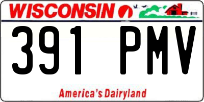 WI license plate 391PMV