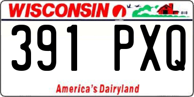 WI license plate 391PXQ